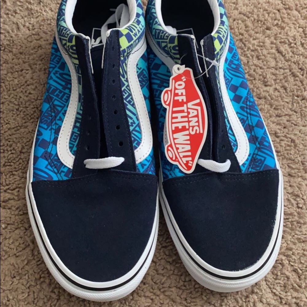 Vans Old Skool Logo Flame (Navy & White)